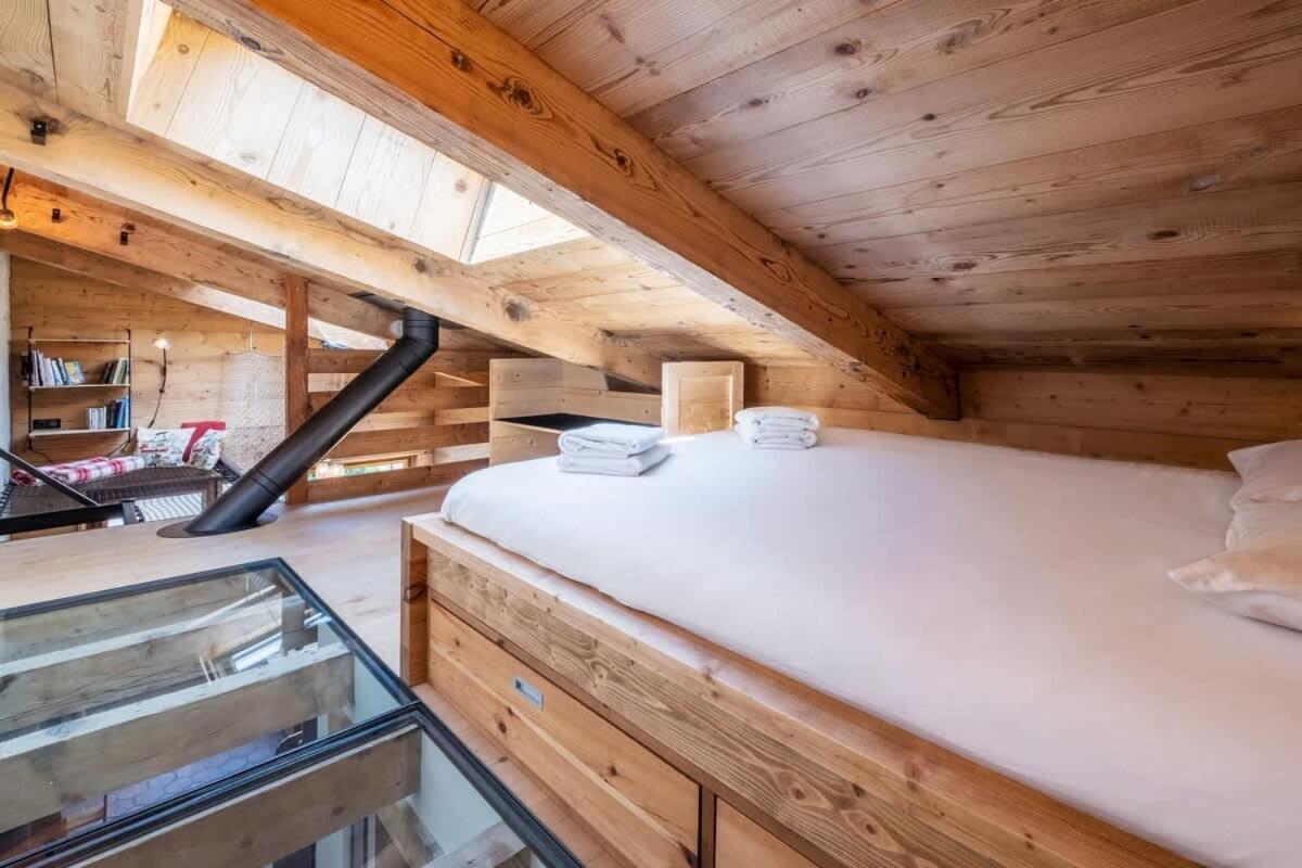 Chalet Racar Pour 4 Personnes, Centre Ville Et Vue Sur La Montagne Chamonix Buitenkant foto