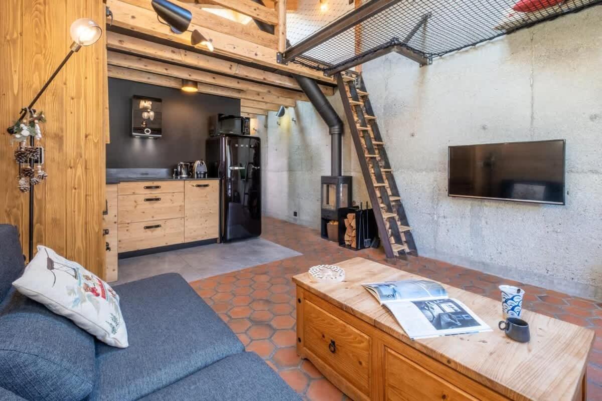 Chalet Racar Pour 4 Personnes, Centre Ville Et Vue Sur La Montagne Chamonix Buitenkant foto
