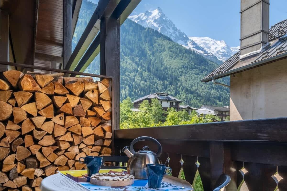 Chalet Racar Pour 4 Personnes, Centre Ville Et Vue Sur La Montagne Chamonix Buitenkant foto